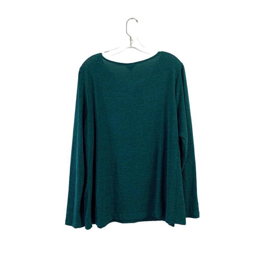 East 5th Women's Emerald Green Blouse - Picture 2 of 6